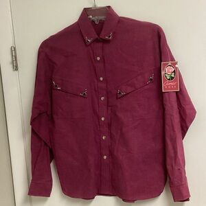 Cameo Deep Pink Button Down Shirt